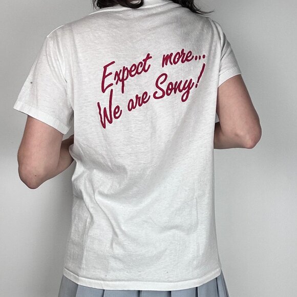 Vintage 1980's "the SONY store" Single Stitch T-Shirt - Picture 2 of 5